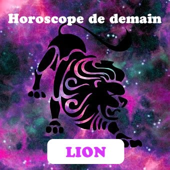 horoscope de demain lion