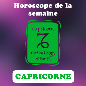 horoscope de la semaine capricorne