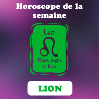 horoscope de la semaine lion